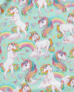 Unicorn Design Organic Cotton Girls Twirl Dress 2Y-10Y short sleeve 